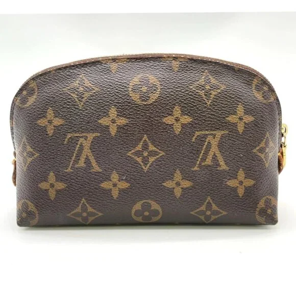 Authentic Louis Vuitton Monogram Pochette Cosmetic PM Pouch 96-122725 - Picture 3 of 16